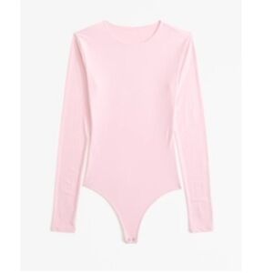 Abercrombie & Fitch Soft Matte Seamless Long-Sleeve Crew Bodysuit Size S